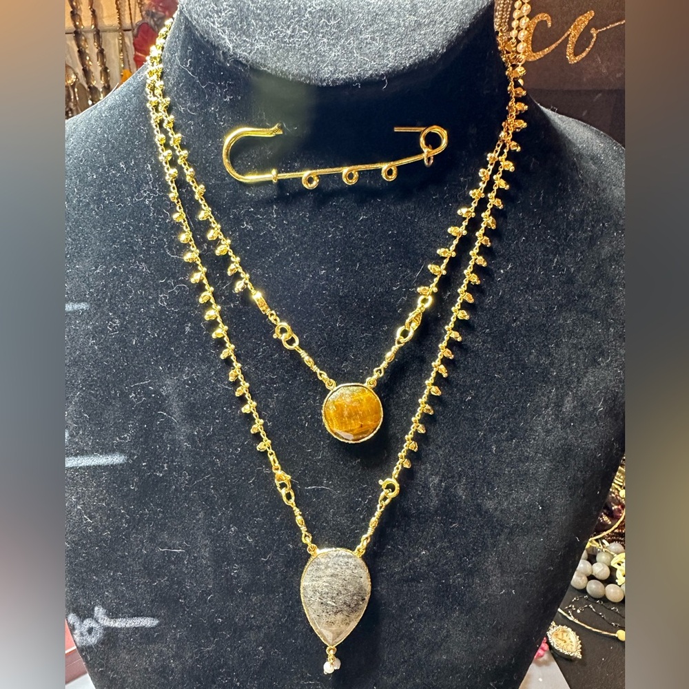 Gas Bijoux Scapulaire Double Necklace